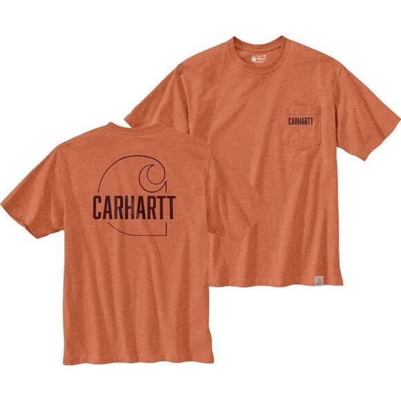 ✨CARHARTT LOOSE FIT HEAVYWEIGHT SHORT-SLEEVE CARHARTT C GRAPHIC SZ XLT T-SHIRT✨ - Picture 2 of 7